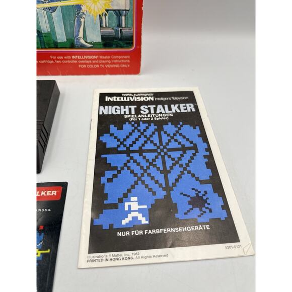 Night Stalker (Mattel Intellivision, 1982) Complete With Overlays Tested - Picture 3 of 6